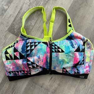 Victoria’s Secret zip-front racer back sports bra